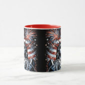 Patriotic 4th of July Mug USA Independence Day Mok (Midden)