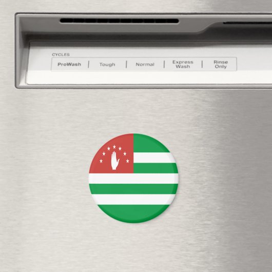 Patriotic Abchazia Flag Magneet (Insitu (Vaatwasser))