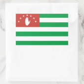 Patriotic Abchazia Flag Rechthoekige Sticker (Tas)
