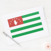 Patriotic Abchazia Flag Rechthoekige Sticker (Envelop)