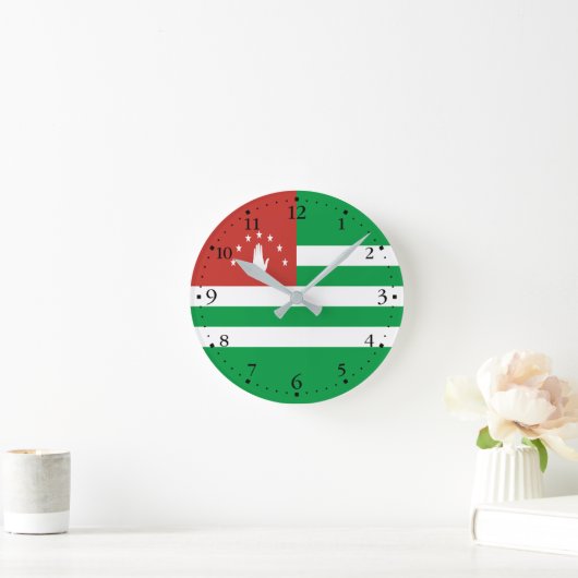 Patriotic Abchazia Flag Ronde Klok (Huis)