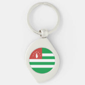 Patriotic Abchazia Flag Sleutelhanger (Voorkant)
