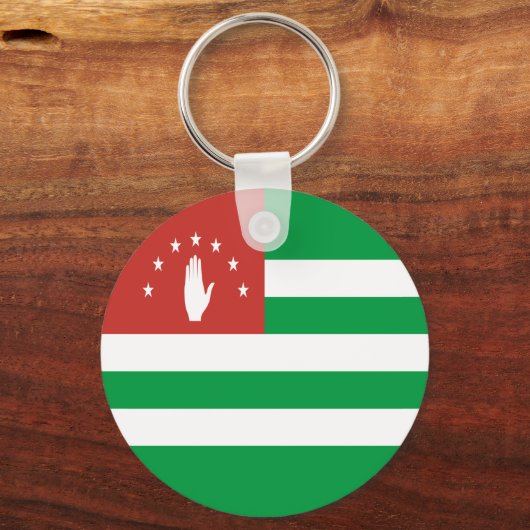 Patriotic Abchazia Flag Sleutelhanger (Voorkant)