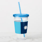 Patriotic Acrylic Tumbler with flag of Minnesota Acryl Drinkbeker (Links)