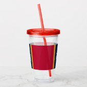 Patriotic Acrylic Tumbler with flag of Mississippi Acryl Drinkbeker (Links)