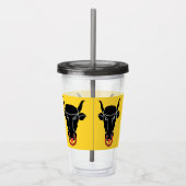 Patriotic Acrylic Tumbler with flag of Uri, Swiss Acryl Drinkbeker (Rechts)