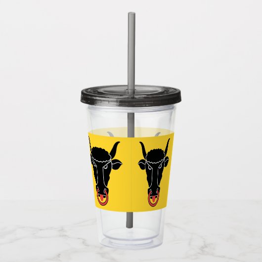 Patriotic Acrylic Tumbler with flag of Uri, Swiss Acryl Drinkbeker (Rechts)