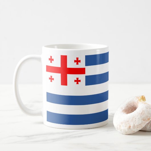 Patriotic Adjara Flag Koffiemok (Met donut)