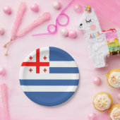 Patriotic Adjara Flag Papieren Bordje (Feest)