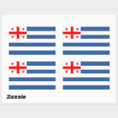 Patriotic Adjara Flag Rechthoekige Sticker (Vel)