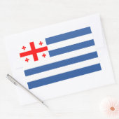 Patriotic Adjara Flag Rechthoekige Sticker (Envelop)