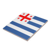 Patriotic Adjara Flag Tegeltje (Zijkant)