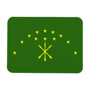 Patriotic Adygea Flag Magneet