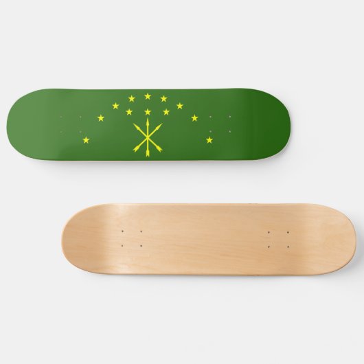 Patriotic Adygea Flag Persoonlijk Skateboard (Horizontaal)