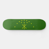 Patriotic Adygea Flag Persoonlijk Skateboard (Horizontaal)