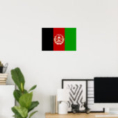 Patriotic Afghanistan Flag Poster (Thuiskantoor)