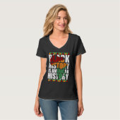 Patriotic African American Black History Is Americ T-shirt (Voorkant volledig)