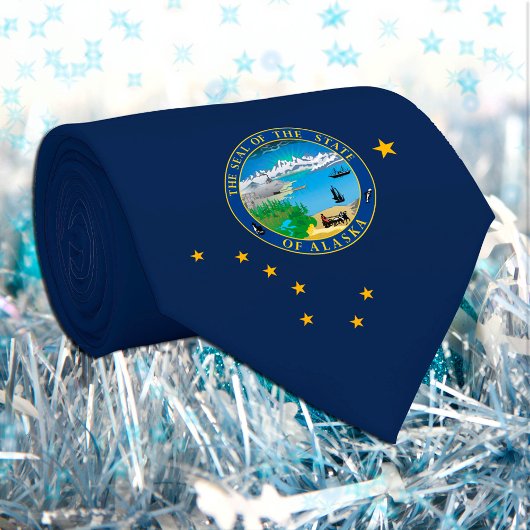 Patriotic Alaska Stropdas, mode VS, Alaska Flag Stropdas