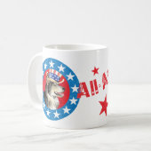 Patriotic Alaskan Malemute Koffiemok (Voorkant links)