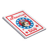 Patriotic Alaskan Malemute Notitieboek (Rechterzijde)