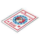 Patriotic Alaskan Malemute Notitieboek (Linkerzijde)