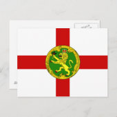 Patriotic Alderney Flag Briefkaart (Voorkant / Achterkant)