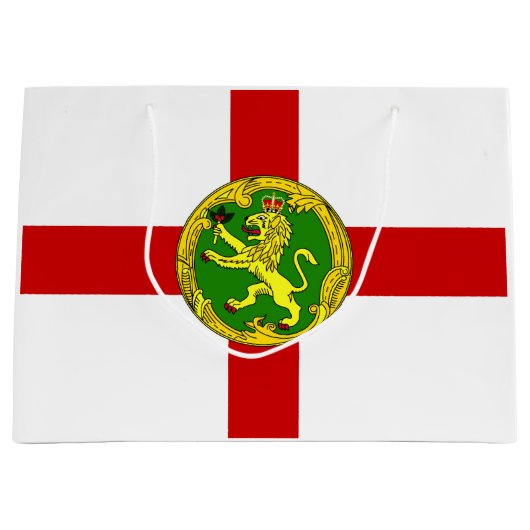 Patriotic Alderney Flag Groot Cadeauzakje (Voorkant)