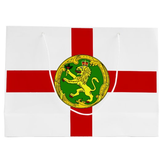 Patriotic Alderney Flag Groot Cadeauzakje (Achterkant)