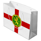 Patriotic Alderney Flag Groot Cadeauzakje (Achterkant Gekanteld)
