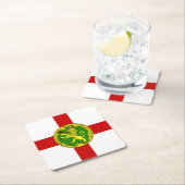 Patriotic Alderney Flag Kartonnen Onderzetters (Insitu)