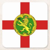 Patriotic Alderney Flag Kartonnen Onderzetters (Voorkant)