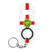 Patriotic Alderney Flag Mini Flessenopener (Voorkant)