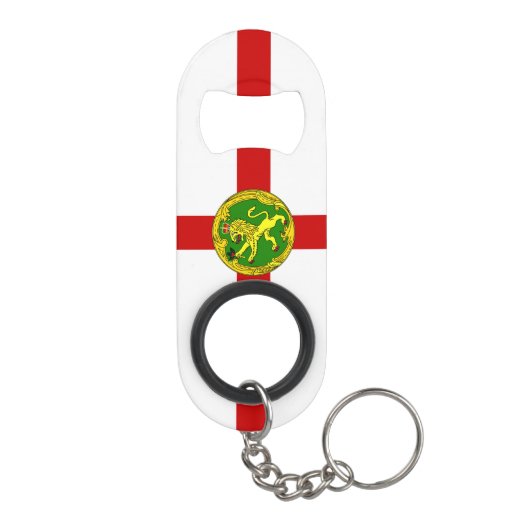 Patriotic Alderney Flag Mini Flessenopener (Achterkant)