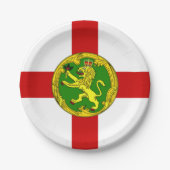Patriotic Alderney Flag Papieren Bordje (Voorkant)
