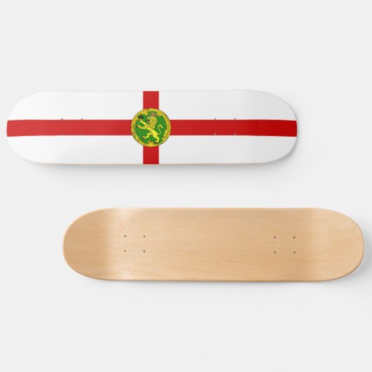 Patriotic Alderney Flag Persoonlijk Skateboard (Horizontaal)