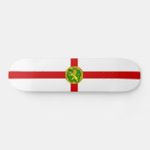 Patriotic Alderney Flag Persoonlijk Skateboard (Horizontaal)