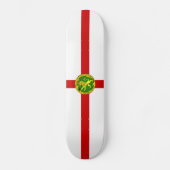 Patriotic Alderney Flag Persoonlijk Skateboard (Voorkant)