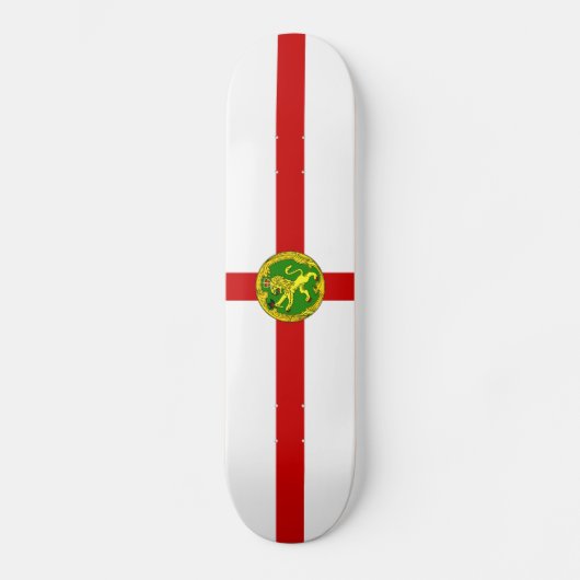 Patriotic Alderney Flag Persoonlijk Skateboard (Voorkant)