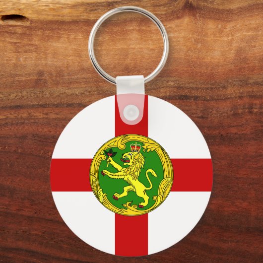 Patriotic Alderney Flag Sleutelhanger (Voorkant)