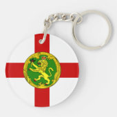 Patriotic Alderney Flag Sleutelhanger (Achterkant)