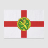 Patriotic Alderney Flag Tissuepapier (Voorkant)