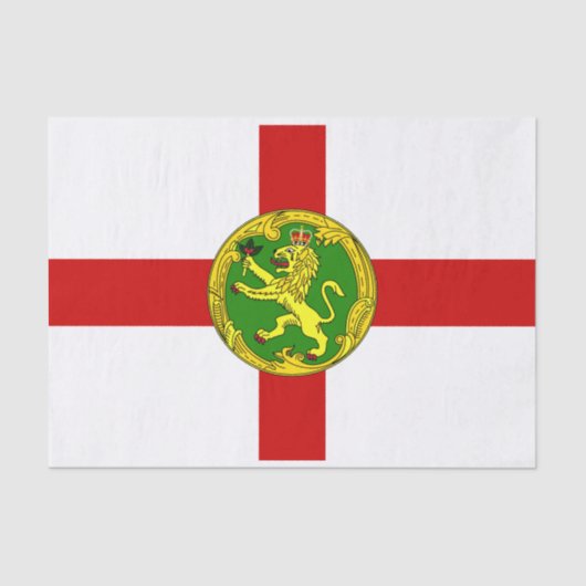 Patriotic Alderney Flag Tissuepapier (Voorkant)