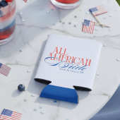 Patriotic All American Bride Bachelorette Blikjeskoeler