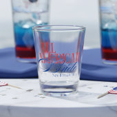 Patriotic All American Bride Bachelorette Shot Glas