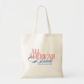 Patriotic All American Bride Bachelorette Tote Bag (Voorkant)