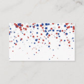 Patriotic All American Stars Boeken voor Baby Informatiekaartje (Achterkant)