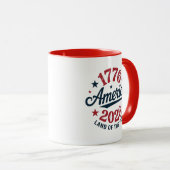 Patriotic America 1776-2026 Personalized  Mok (Voorkant rechts)
