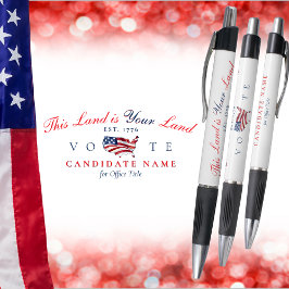 Patriotic America 250 Map This Land is Your Land Pen