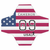 Patriotic American Athlete Shield Stars Stripes  Voetbal (Enkel)