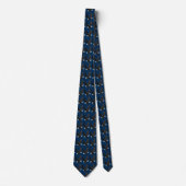 Patriotic American Bald Eagle Necktie Stropdas (Voorkant)